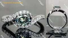 The Bella Daija engagement ring only semi-mount only(Exclusively to DovEggs Stones)