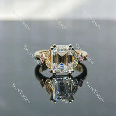 Dolly pave side stones engagement ring semi-mount only(Exclusively to DovEggs Stones)