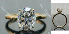 Doveggs solitaire engagement ring semi-mount only(Exclusively to DovEggs Stones)