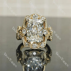 Vintage art deco engagement ring semi-mount only(Exclusively to DovEggs Stones)