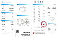 3.08ct Cushion Cut D color - VS1 Clarity | DovEggs Certified