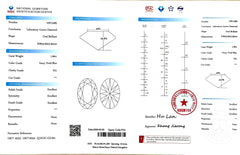 1.06ct Oval Brilliant Cut Lab Diamond – Fancy Vivid Blue Color VS1 | Doveggs Certified