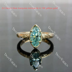 Ka Lokahi solitaire bezel lab diamond engagement ring set semi-mount only(Exclusively to DovEggs Stones)