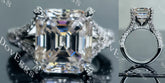 The Brooklyn split shank engagement ring only semi-mount only(Exclusively to DovEggs Stones)