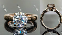 Doveggs solitaire engagement ring semi-mount only(Exclusively to DovEggs stones)