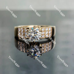 Doveggs pave engagement ring only semi-mount only(Exclusively to DovEggs Stones)
