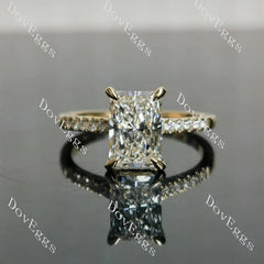 Pave fabulous lab diamond engagement ring set semi-mount only(Exclusively to DovEggs Stones)