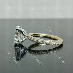 My Promise Radiant Pave 3/4 eternity Lab Grown Diamond Engagement Ring