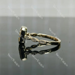 Doveggs bezel vintage engagement ring semi-mount only(Exclusively to DovEggs Stones)