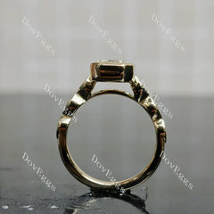 Doveggs bezel vintage engagement ring semi-mount only(Exclusively to DovEggs Stones)