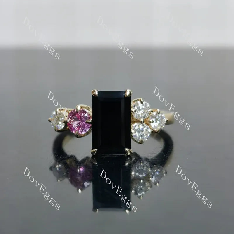 Doveggs side stones eternity engagement ring semi-mount only(Exclusively to DovEggs Stones)