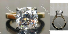 Doveggs pave engagement ring semi-mount only(Exclusively to DovEggs Stones)