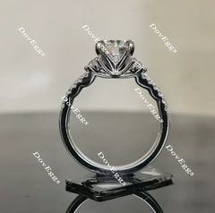 Doveggs pave split shanks engagement ring only semi-mount only(Exclusively to DovEggs Stones)