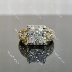 DovEggs art deco halo engagement ring only semi-mount only(Exclusively to DovEggs Stones)