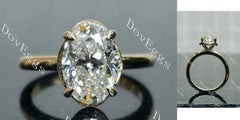 Doveggs pave engagement ring semi-mount only(Exclusively to DovEggs Stones)