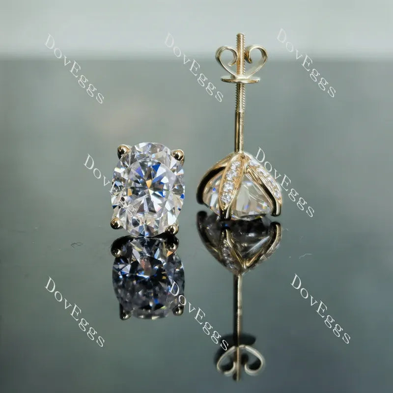 Doveggs stud earrings only semi-mount (Exclusively to DovEggs Stones)