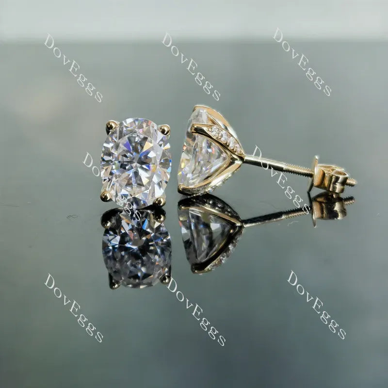 Doveggs stud earrings only semi-mount (Exclusively to DovEggs Stones)