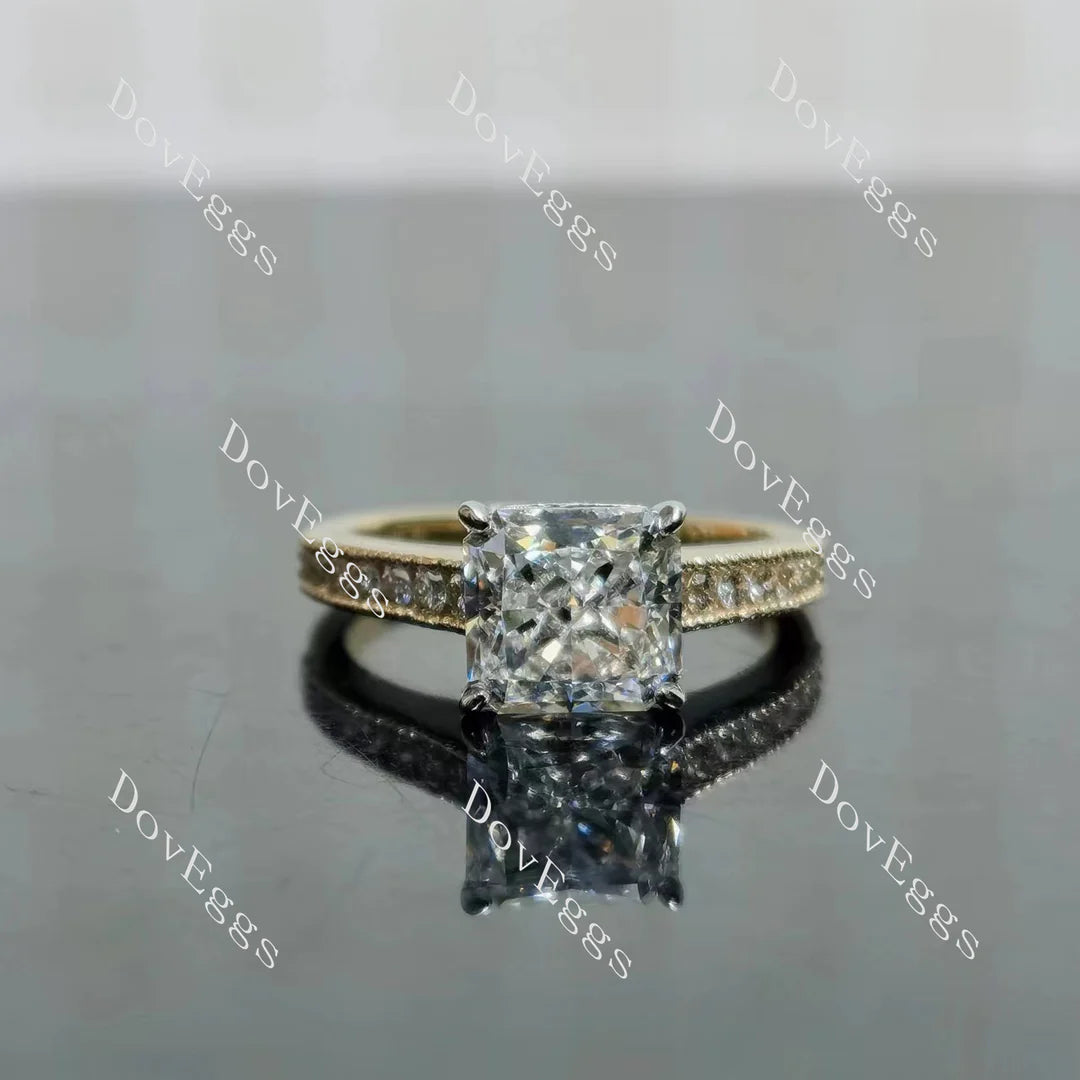 Doveggs half eternity engagement ring semi-mount only(Exclusively to DovEggs Stones)