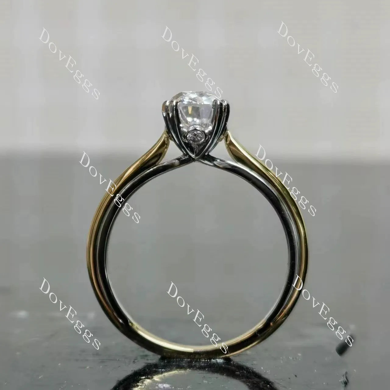 Doveggs Modified Elongated Cushion Solitaire Lab Grown Diamond Engagement Ring