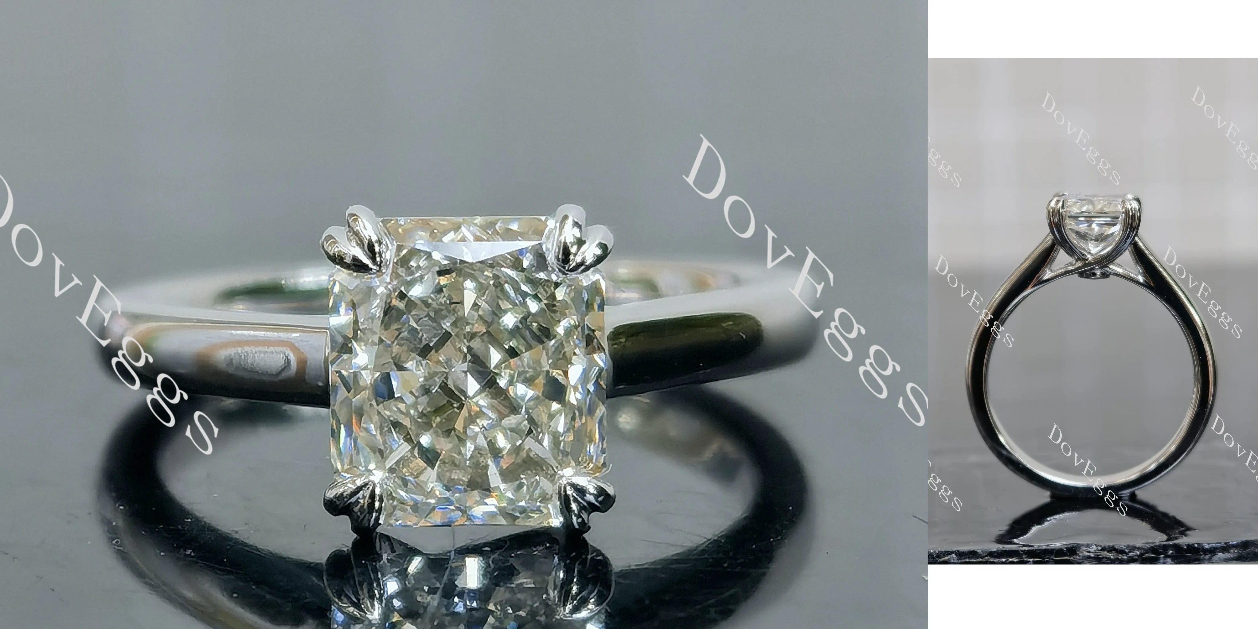 The Jessica Radiant Pave Lab Grown Diamond Engagement Ring