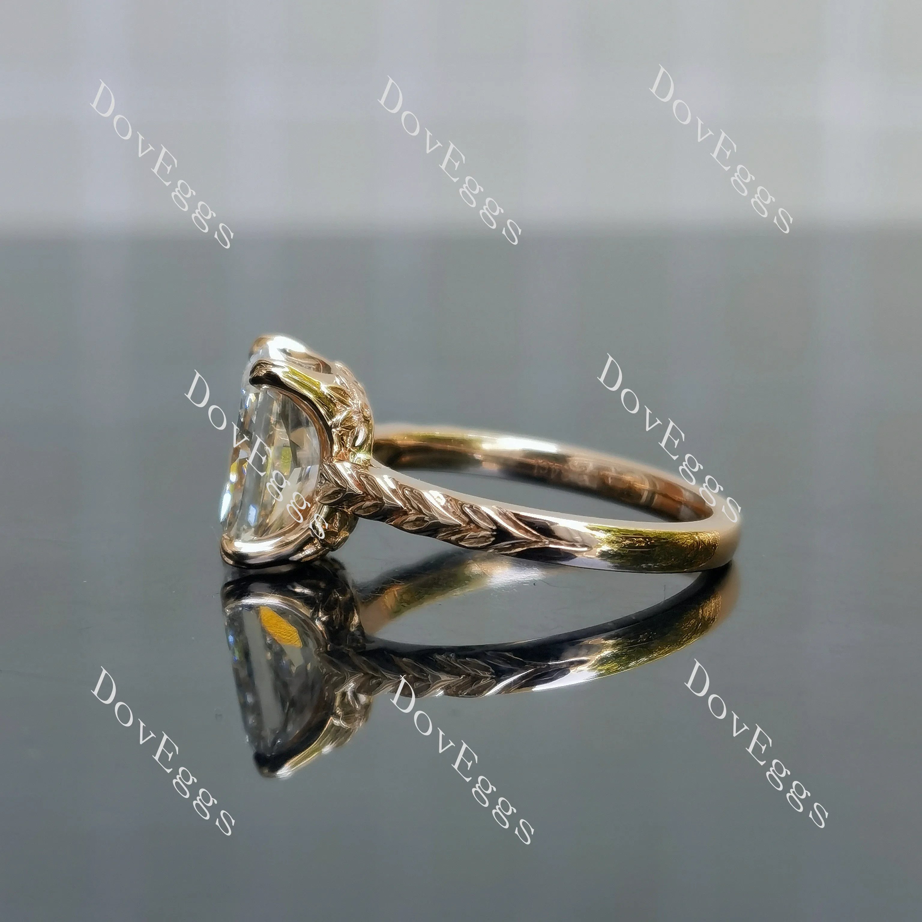 Brayleigh Radiant Solitaire Lab Grown Diamond Bridal Set (2 rings)