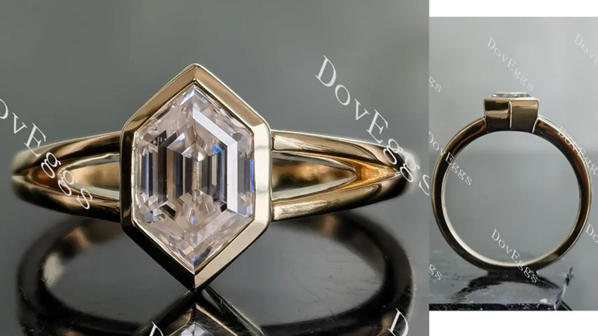 Doveggs solitaire engagement ring semi-mount only(Exclusively to DovEggs Stones)