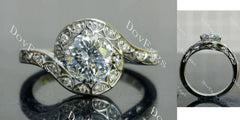 Ryleigh Gene vintage engagement ring semi-mount only(Exclusively to DovEggs Stones)