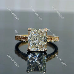 Brayleigh Radiant Solitaire Lab Grown Diamond Bridal Set (2 rings)