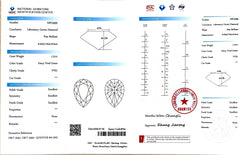 DovEggs 1.310ct Pear F.V.Green VS1-LAB GROWN DIAMOND-LFE91A69