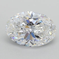DovEggs 1ct Oval Cut Lab Diamond Guaranteed D-G Color VS Clarity and above, Excellent to ldeal Cut (Certified)