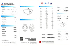 2.075ct Oval Rose Cut Lab Diamond - D Color VVS1 | Doveggs Certified