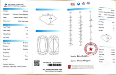 3.02ct Modified Cushion Lab Diamond - F Color VS1 Clarity | Doveggs Certified