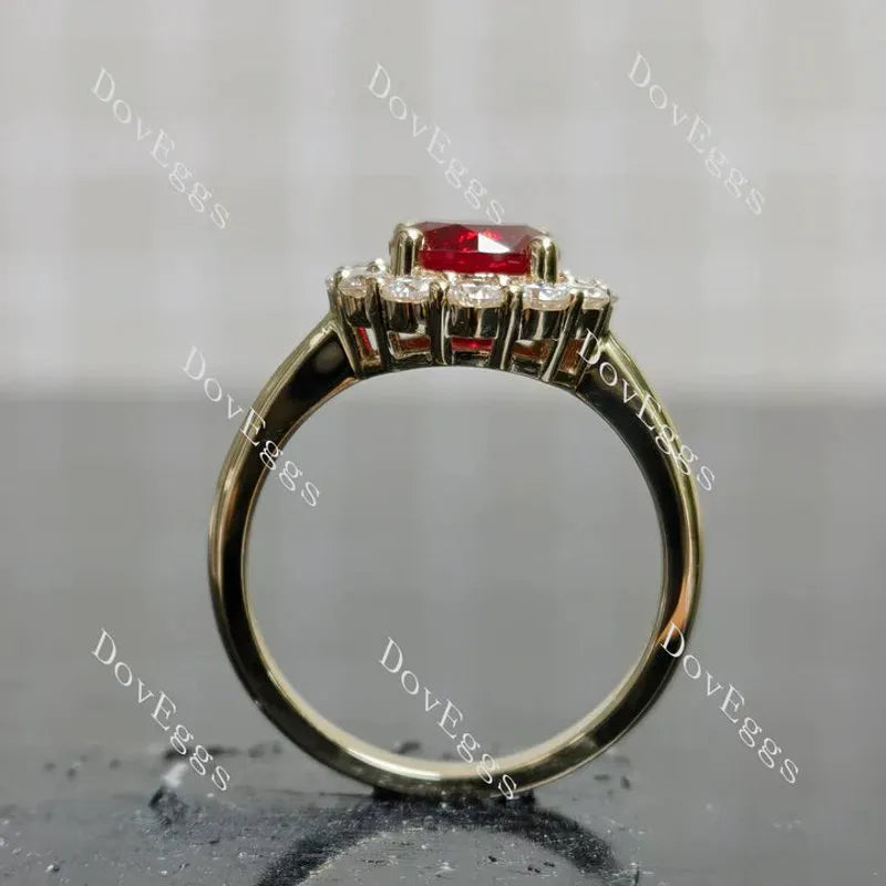 Doveggs halo stones engagement ring semi-mount only(Exclusively to DovEggs Stones)