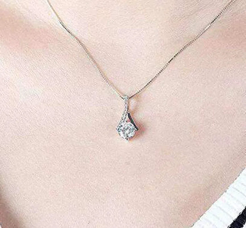 Pave lab diamond pendant necklace semi-mount only(Exclusively to DovEggs Stones)
