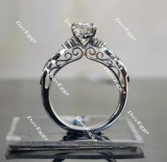 Doveggs pave engagement ring only semi-mount only(Exclusively to DovEggs Stones)