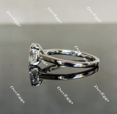 Solitaire engagement ring only semi-mount only(Exclusively to DovEggs Stones)
