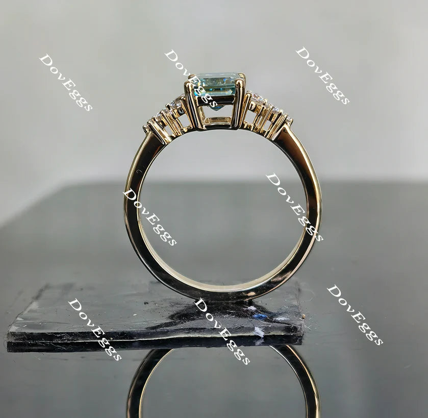 Doveggs side stones engagement ring only semi-mount only(Exclusively to DovEggs Stones)