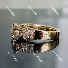Doveggs pave engagement ring only semi-mount only(Exclusively to DovEggs Stones)