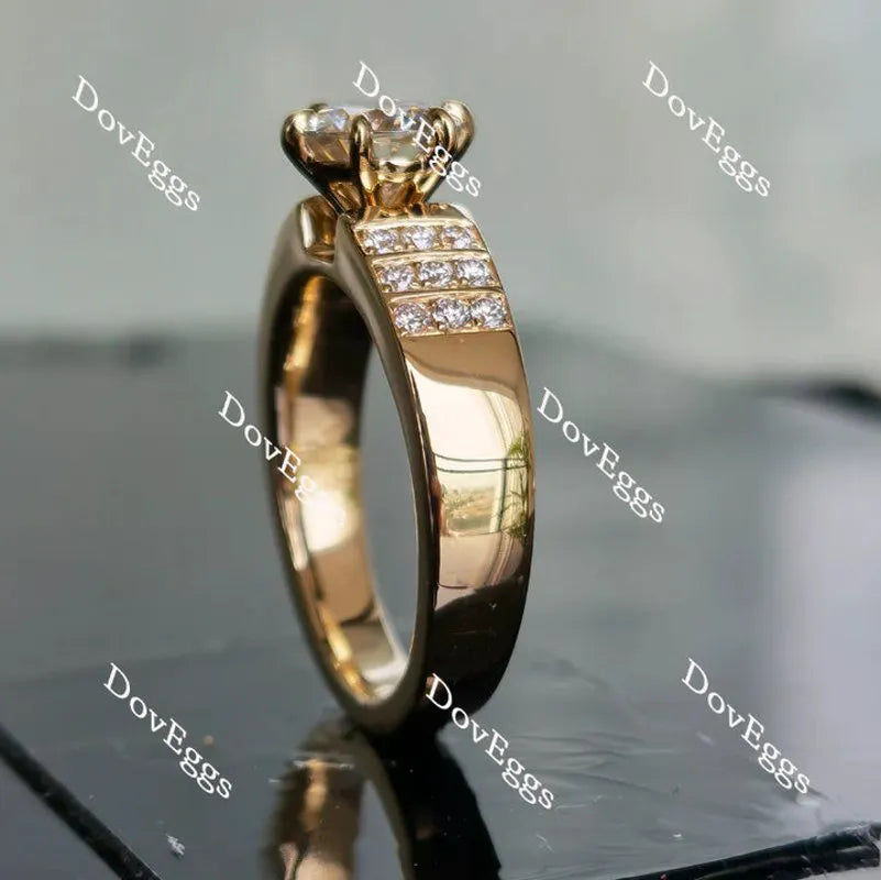Doveggs pave engagement ring only semi-mount only(Exclusively to DovEggs Stones)