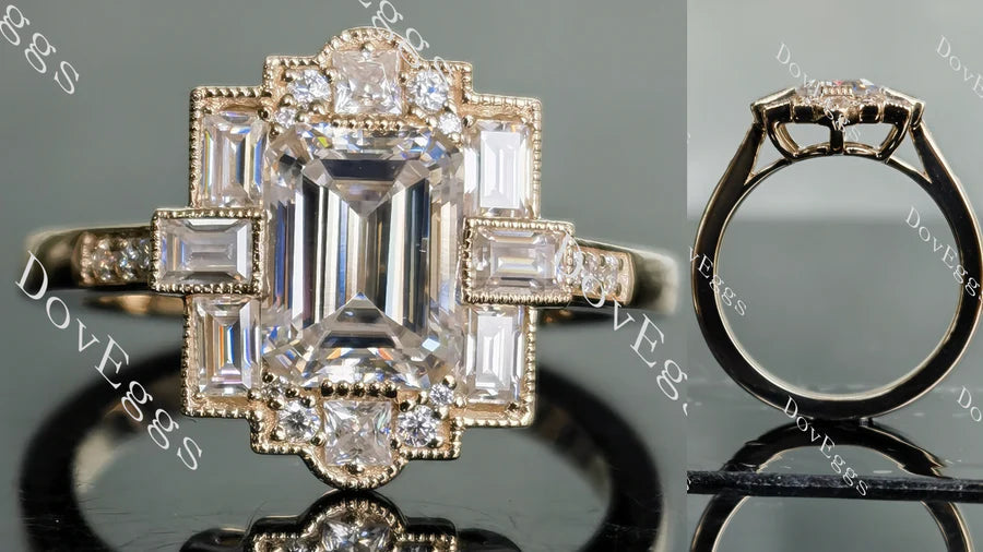 Doveggs pave engagement ring only semi-mount only(Exclusively to DovEggs Stones)