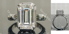 Beth's heirloom solitaire vintage art deco engagement ring semi-mount only(Exclusively to DovEggs Stones)