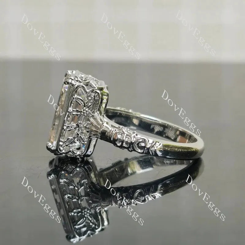 Beth's heirloom solitaire vintage art deco engagement ring semi-mount only(Exclusively to DovEggs Stones)
