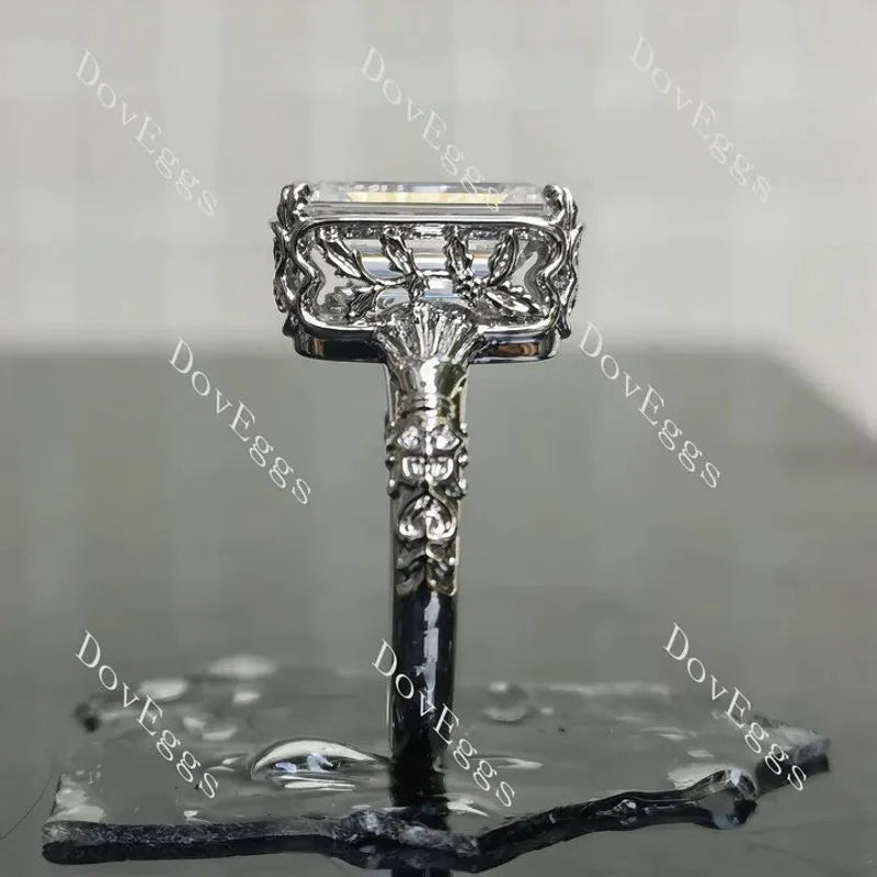 Beth's heirloom solitaire vintage art deco engagement ring semi-mount only(Exclusively to DovEggs Stones)