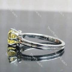 Solitaire split shank lab diamond engagement ring semi-mount only(Exclusively to DovEggs Stones)