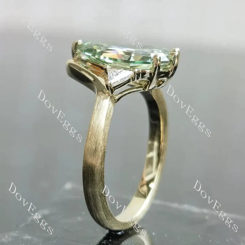 Brilliant pave lab diamond engagement ring semi-mount only(Exclusively to DovEggs Stones)