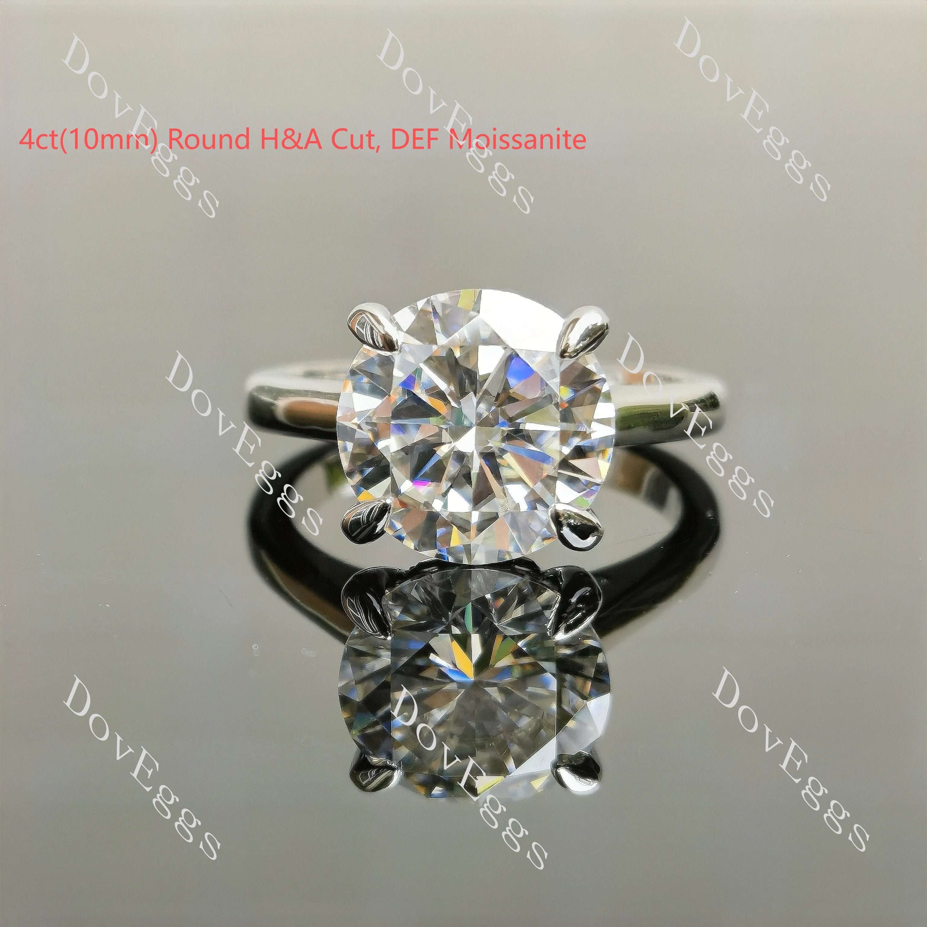 The Divine-Oval hidden halo moissanite engagement ring| DovEggs
