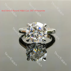 The Divine-Oval hidden halo moissanite engagement ring| DovEggs