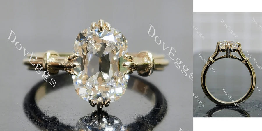 Doveggs solitaire engagement ring semi-mount only(Exclusively to DovEggs Stones)