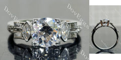 DovEggs vintage delicate side stones engagement ring semi-mount only(Exclusively to DovEggs Stones)