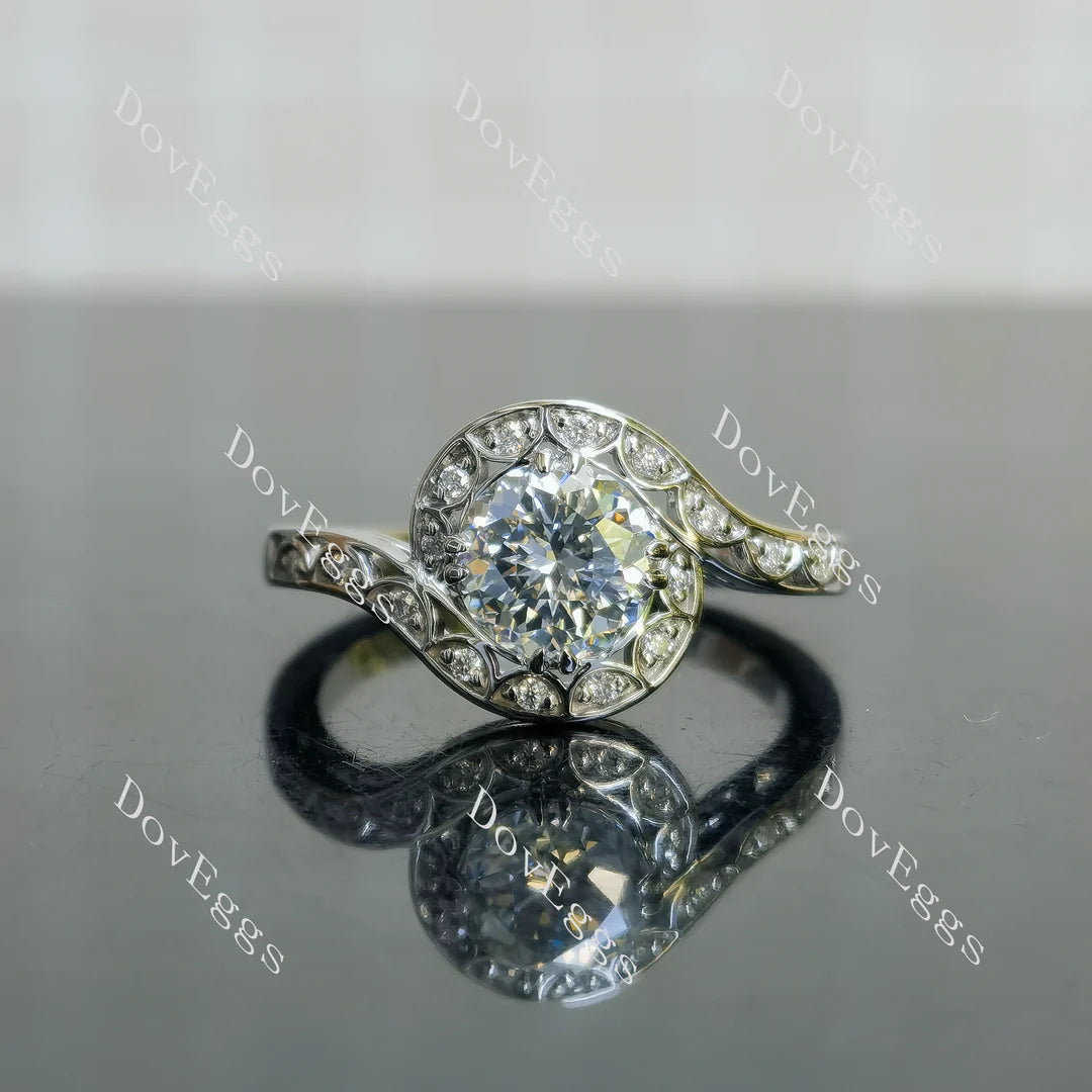 Ryleigh Gene vintage engagement ring semi-mount only(Exclusively to DovEggs Stones)